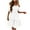 summer dresses for women-White, variant on Homenesgenics Womens Dresses under $10.00 Women's Summer Solid Color Short Sleeve Dress one Shoulder Dress Tiered Ruched Smocked Black XXXL