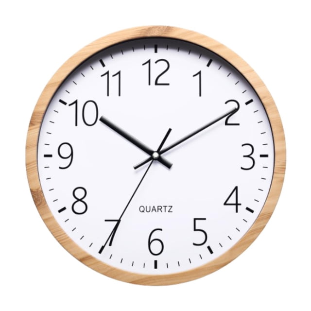 Reloj de pared silencioso, redondo, moderno, de 12 pulgadas, para colgar en la pared, decorativo, para cocina, oficina, dormitorio, decoración del