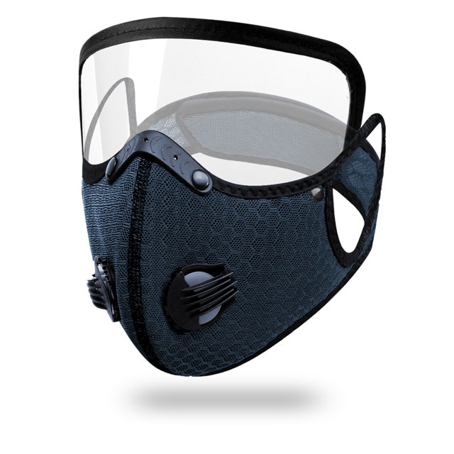 Máscara protectora Máscara deportiva Filtro a prueba de polvo Máscara cálida Lente protectora extraíble