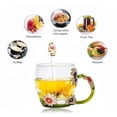 thumbnail image 3 of Juego de tazas de té DUMVOIN, taza de café de vidrio con cuchara para amantes del té, 3 of 6