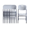 thumbnail image 5 of Mesa Plegable Blanca 180 cm + 6 Sillas Plegables Blancas LOOMBER, 5 of 5