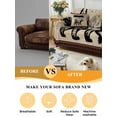 thumbnail image 5 of Brown Black Bear Couch Cover for 2 Cushion Couch, Farmhouse Cabin Forest Vintage Washable Love Seat Sofa Covers Slipcover, Throw Sofa Covers for Pets, Furniture Protector 71"x102", 5 of 9