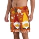 thumbnail image 2 of Balery Happy Thanksgiving Three Gnomes Traje de Baño Estilo Hawaiano para Hombre, Shorts de Secado Rápido con Bolsillos-XX-Large, 2 of 6