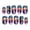 E, variant on Minimalist Floral French Tip Nail Stickers Elegant Coconut Tree Designs Fresh Reusable Decals for Women Girls 24PCS