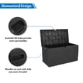 thumbnail image 5 of VINGLI 120 Gallon Plastic Deck Storage Box Indoor & Outdoor Lockable, Black, 5 of 7