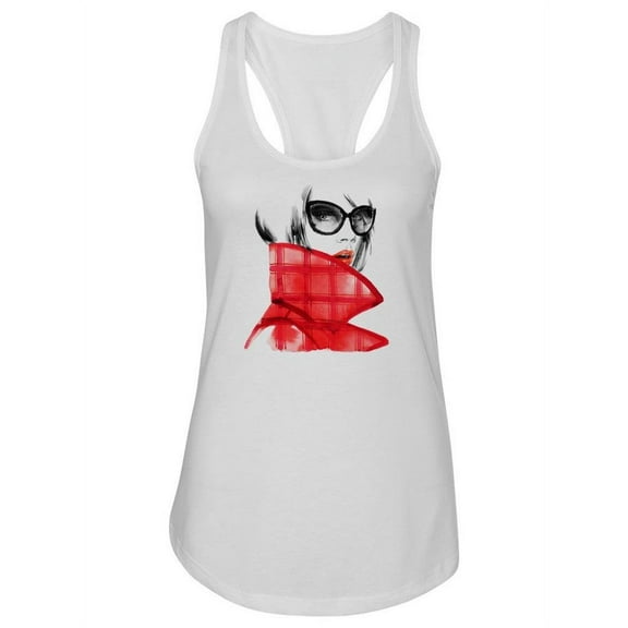 Stylish Woman Sketch Tank Women -Image by Shutterstock, Female XX-Large