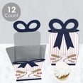 thumbnail image 3 of Big Dot of Happiness Batter Up - Baseball - Square Favor Gift Boxes - Baby Shower or Birthday Party Bow Boxes - Set of 12, 3 of 8