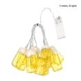 thumbnail image 3 of Bearachild Tira de luces ABS para copas de vino, Cable transparente portátil, decorativa para interiores y exteriores, fiesta de Halloween, Camping, Iluminación navideña 3 metros 15 luces, 3 of 5