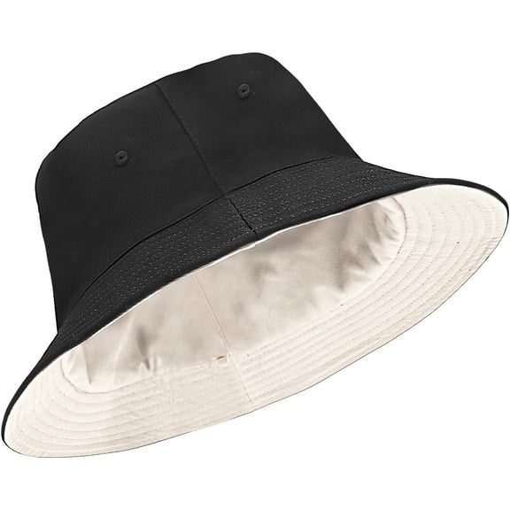Oversize XXL Bucket Hat, Extra Large Unisex Reversible Cotton Bucket Hats, Double Side Wear Fishing Hat Summer Sun Hat