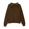 thumbnail image 6 of breaise Girls Half Zip Sweatshirt Fleece Quarter Zip Pullover Sweatshirts Fall Clothes for Teen Girls Thumb Hole 5-14years, 6 of 8