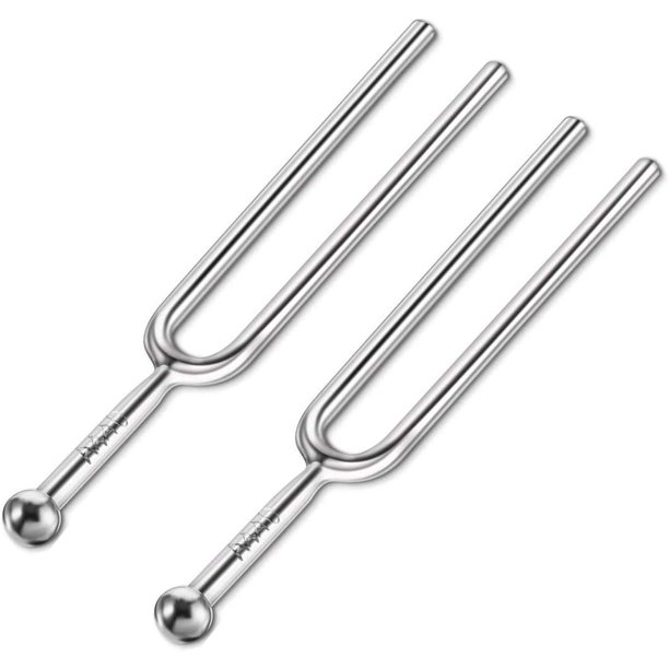 2 Pack Tuning Fork Standard A 440Hz Tuning Fork, Musical Instruments Violin Guitar Tuner Device