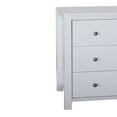 thumbnail image 2 of Benzara Capacious Shiny White Finish 3 Drawers Chest with Metal Glides Storage, 2 of 6