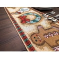 thumbnail image 5 of DaDa Bedding Gingerbread Snowman Holiday Woven Tapestry Dining Table Runner (12917), 5 of 7
