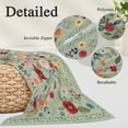 thumbnail image 3 of Sage Green Floral Body Pillow Covers, Spring Flowers Leaves Farmhouse Soft Breathable Throw Pillow Cases with Invisible Zipper, Decorative Pillowcase Pillows Protectors for Sofa Bed Couchair 20"x54", 3 of 9