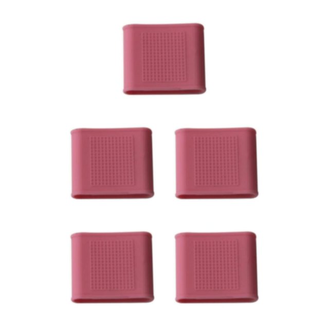 Decodeary Soft Golf Finger Sleeves Silicone Protector Wrap Support Pink 23mm 23mm 27mm 5Set