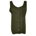 thumbnail image 4 of Fridja Blouse Sans Manches Décontractée à Col en V Boutonnée pour Femmes, 4 of 5