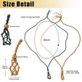 thumbnail image 2 of 1Bag 4Pcs 2 Colors Wax Rope Cord Macrame Pouch Necklace Making Adjustable Wood Beads Interchangeable Stone Necklace Mixed Color 35-1/2 inch(90cm) 2pcs/color, 2 of 7