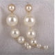 thumbnail image 4 of Pendientes Largos de Perlas de Moda para Mujer | Joyas Navideñas Únicas | Metal Brillante | Regalo Ideal de Navidad | 1 Par, 4 of 7