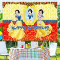 thumbnail image 4 of Happy Birthday Anime Princess Theme Backdrops Banner Birthday Party Decor Supplies,5.9x3.6ft, 4 of 4
