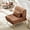 Brown, variant on Akaber 3-in-1 Futon Sofa Bed, Chenille Sleeper Chair with Back Support & Pillow, Wood Frame, Metal Legs