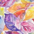 thumbnail image 6 of BANET  Watercolor Rainbow Floral Table Cloth - Flowers Tablecloth Colorful Flower Table Cover Round Plant Blossom Circle Table Clothes for Picnic Party Dining Room 42"-46, 6 of 8