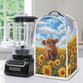 thumbnail image 5 of HELLHERO There is only one dust cover Blender Covers with Thickened Polyester Mixer Blender Cover Highland Cow Sunflower, 5 of 6