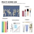 thumbnail image 5 of Vsdgher Disco party Astronaut Dancing DuPont paper portable toiletry bag for Women&Men Camping Outdoor Tent Home Office,Hanging Hook, Water-resistant Makeup Cosmetic Bag, 5 of 8
