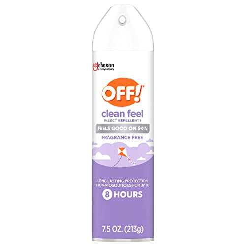 Off! Clean Feel Picaridin Mosquito Repellent Aerosol LongLasting Off