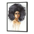 thumbnail image 3 of Designart 'Portrait of Afro American Woman X' Modern Framed Canvas Wall Art Print, 3 of 5