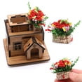 thumbnail image 1 of Gwong Juguete 1/12 Casa de muñecas Miniatura Flor Multicolor Pot Boot DIY Jardín Patio Scene Decor Gwong 30002465, 1 of 6