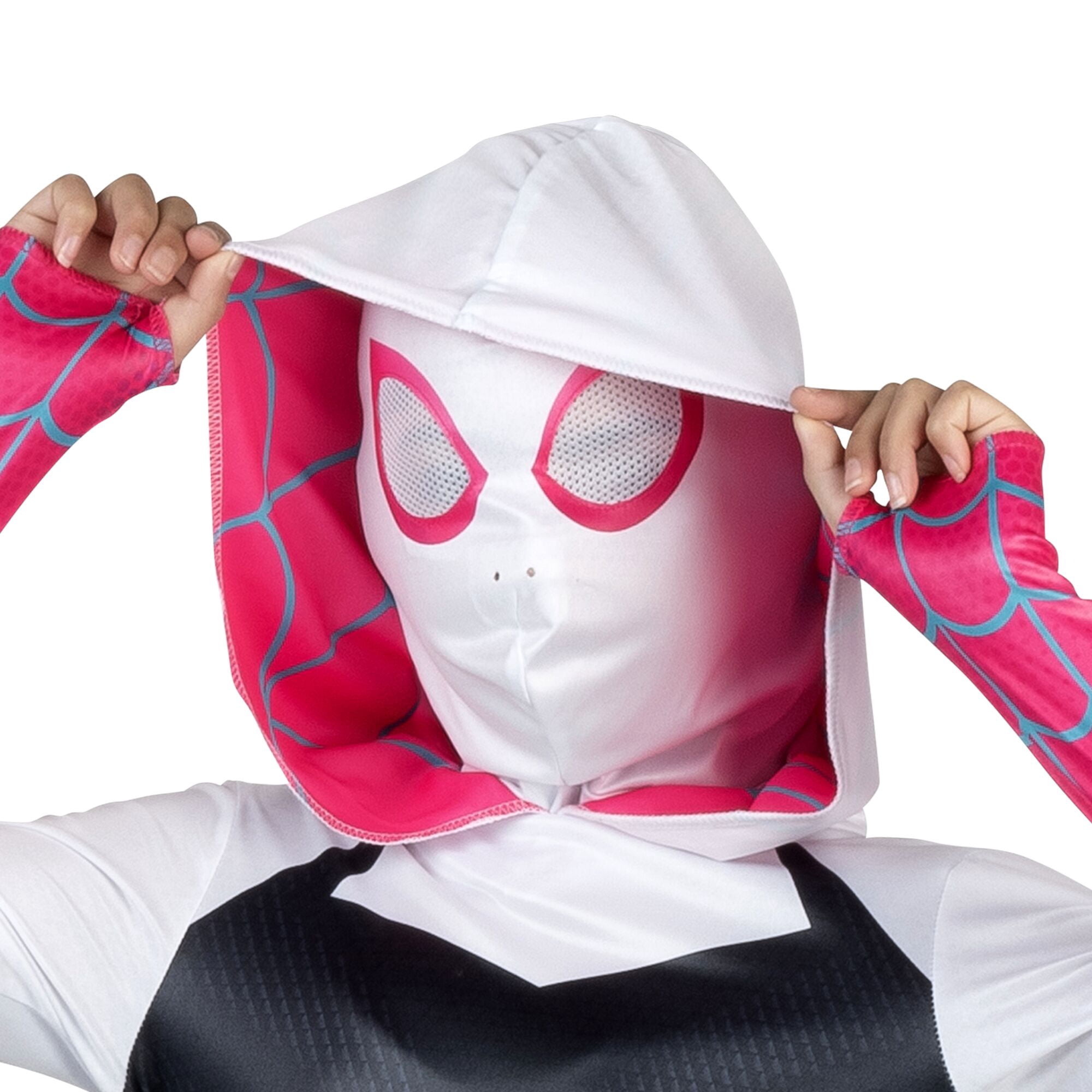 Marvel Spider Gwen Halloween Costume for Children, Girls' Size S (6), by Jazwares