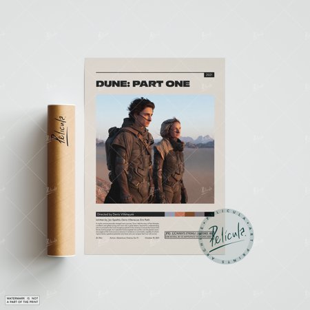 POSTER Dune: Part One Poster | Denis Villeneuve | Minimalist Movie Poster | Vintage Retro Art Print | Poster | Wall Art Print | Home Decor-16x24-UNFRAMED