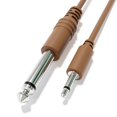thumbnail image 3 of Excelvalley - Cables De Conexión Mono - Ts 3,5 Mm 1/8"" A 6,35 Mm 1/4"" [Paquete De 12 | 15 Cm - 5,91""], 3 of 5