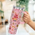 thumbnail image 2 of Corgi Gifts for Corgi Lover, 40 oz Cute Cup Tumblers for Women with Handle Lid and Straw, Green, 2 of 3