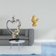 thumbnail image 2 of Estatua de pareja besándose, figura de pollo, escultura de resina, realista, adecuada para regalar, decoración del hogar, oficina, estanterías., 2 of 8