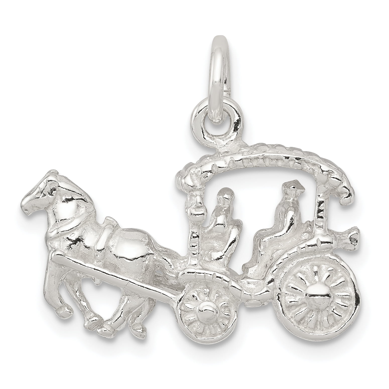 1.02 in x 0.75 in Clothing Jewel Tie Sterling Silver Collie Disc Charm