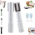 thumbnail image 1 of Electric Coconut Grater Machine, Handheld Coconut Scraper Peeler Shredder, Wireless Automatic Anti-SplashRotating Kitchen Grater(White), 1 of 7