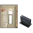thumbnail image 2 of Vitrina de vidrio de 90 grados para gabinete, abrazadera para armario, bisagra para puertas de ducha, piezas de repuesto para pared de vidrio gris (negro), 2 of 5