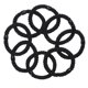 thumbnail image 2 of 8pcs Black Hair Ties for Thick and Curly Hair Ponytail Holders Hair Elastic Band for Women or Men, 2 of 4