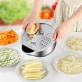 thumbnail image 2 of Tazón Colador para Lavar Arroz, Enjuagador de Arroz de Acero Inoxidable, Tazón para Lavar con Rallador, Colador de Arroz con Escurridores Laterales, 2 of 5