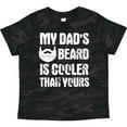 thumbnail image 3 of Inktastic My Dad's Beard is Cooler Than Yours in White Boys Toddler T-Shirt, 3 of 5