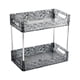 thumbnail image 5 of Estante de almacenamiento para baño, contenedor, bandeja de escritorio, bandeja para guardar cosméticos Gris claro 2 capas, 5 of 9