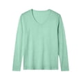 thumbnail image 4 of Men's Long Sleeve Shirts V Neck Solid Color Fashion Summer Shirts Loose Soft Comfort Casual Tee Shirts Basic Pullover Tops 2026, 4 of 6