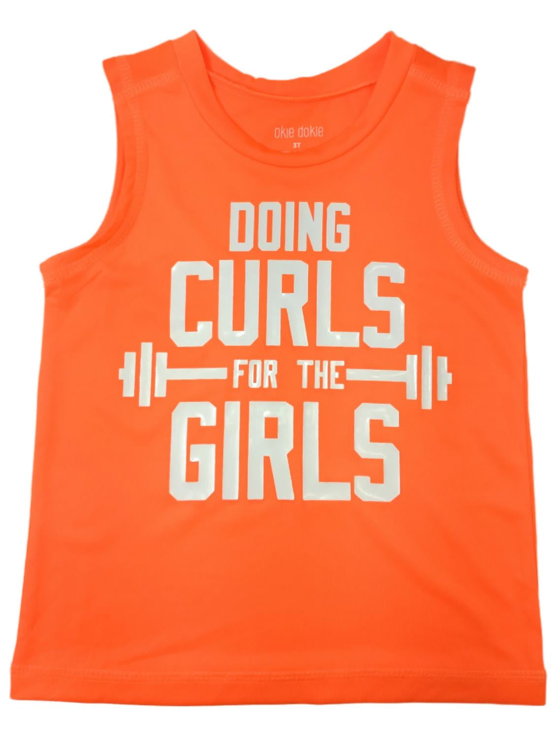 Infant & Toddler Boys Curls For The Girls Tank Top Athletic Muscle Shirt NB  - Walmart.com
