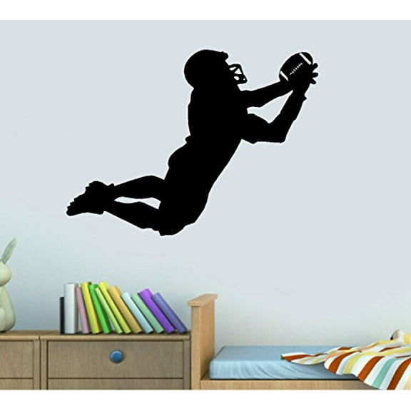 Football Player Catching Ball ~ LARGE WALL  21" X 28" LRG