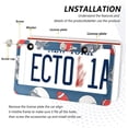 thumbnail image 5 of Coolnut Rugby Pattern 2 Holes Car License Plate Frames 2PCS, Car License Plate Holder with Screw Caps Cover Set Automotive Exterior Parts Decoration for US Vehicles, 5 of 7