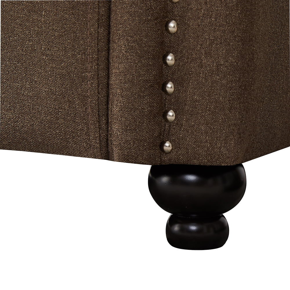 Kepooman Modern 2 Piece Sofa and Loveseat Set for Living Room Bedroom Office, Brown Kepooman Modern 2 Piece Sofa and Loveseat Set for Living Room Bedroom Office, Brown