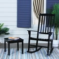thumbnail image 2 of Alston Solid Wood Patio Side Table Black Finish, 2 of 5