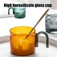 thumbnail image 3 of Glass Espresso Cup for Cappuccinos 300ml Dishwasher Safe Coffee Mug with Handle, 3 of 16