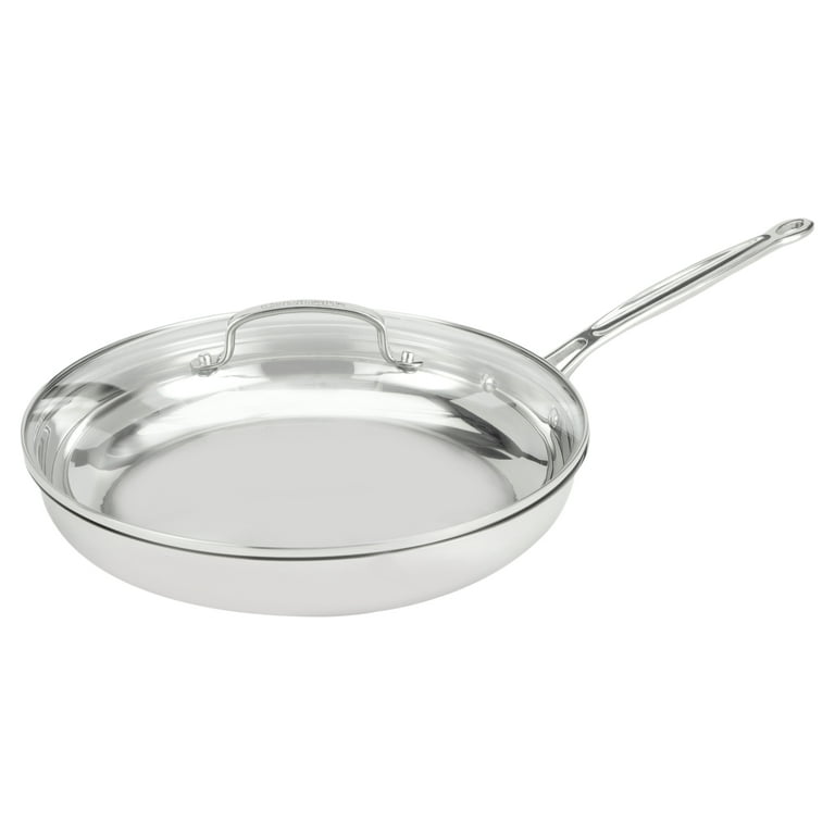 Cuisinart Chef's Classic Stainless Steel 12 Skillet with Glass Cover